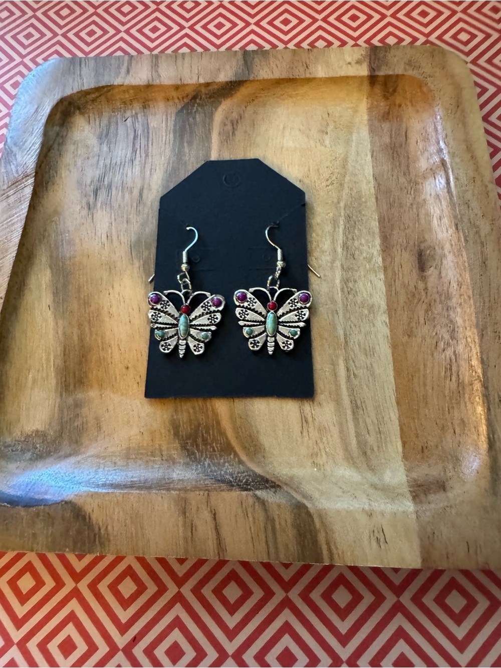 Butterfly Dangle Earrings in Multicolor - Women Jewelry
